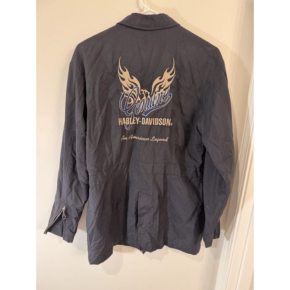 Harley Davidson Women's Jacket Size Small 100% NYLON Black Riding Gear